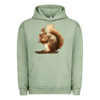 Pigment Oil Green Squirrels Urban Hoodie - LillyAllenDesigns