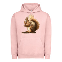 Pigment Salmon Squirrels Urban Hoodie - LillyAllenDesigns