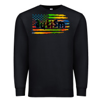 Black autism american flag Premium Sweatshirt - Zillion Design Studio