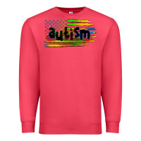 Cardinal autism american flag Premium Sweatshirt - Zillion Design Studio