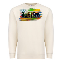 Sandshell autism american flag Premium Sweatshirt - Zillion Design Studio