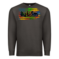 Smoke autism american flag Premium Sweatshirt - Zillion Design Studio