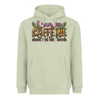 Matcha i run on caffeine chaos and cuss words Heavyweight Hoodie - Zillion Design Studio