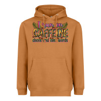 Meerkat i run on caffeine chaos and cuss words Heavyweight Hoodie - Zillion Design Studio