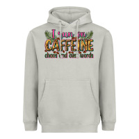 Moon Dust i run on caffeine chaos and cuss words Heavyweight Hoodie - Zillion Design Studio