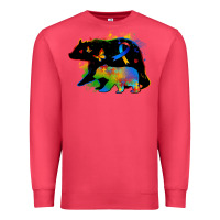 Cardinal autism mama bear Premium Sweatshirt - Zillion Design Studio