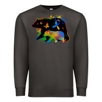 Smoke autism mama bear Premium Sweatshirt - Zillion Design Studio