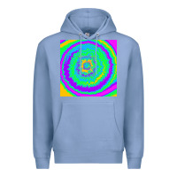 Colony Blue tye die pattern Premium Hoodie - RanaPortraitStore