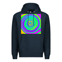 Navy tye die pattern Premium Hoodie - RanaPortraitStore