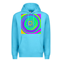Ocean Blue tye die pattern Premium Hoodie - RanaPortraitStore