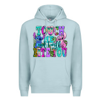 Blue Mist touch me and i will bite Premium Hoodie - AdoDesignShop