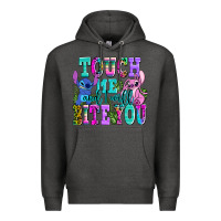 Charcoal Heather touch me and i will bite Premium Hoodie - AdoDesignShop