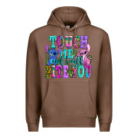 Chestnut touch me and i will bite Premium Hoodie - AdoDesignShop