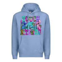 Colony Blue touch me and i will bite Premium Hoodie - AdoDesignShop