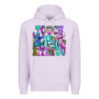 Lilac touch me and i will bite Premium Hoodie - AdoDesignShop
