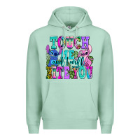 Seafoam touch me and i will bite Premium Hoodie - AdoDesignShop
