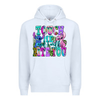 White touch me and i will bite Premium Hoodie - AdoDesignShop