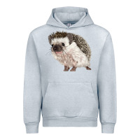 Heather Grey Hedgehog Illustrations Urban Hoodie - LillyAllenDesigns