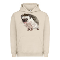 Pigment French Oak Hedgehog Illustrations Urban Hoodie - LillyAllenDesigns