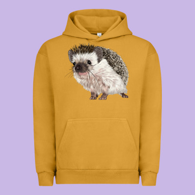 Hedgehog Illustrations Urban Hoodie Designed By Lillyallendesigns