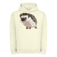 Pigment Pistachio Hedgehog Illustrations Urban Hoodie - LillyAllenDesigns