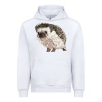 White Hedgehog Illustrations Urban Hoodie - LillyAllenDesigns