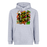Heather Grey dope black nurse Heavyweight Hoodie - Zillion Design Studio