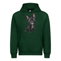 Forest Green french bulldog Urban Hoodie - BarkalooDesign