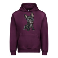 Mauve Wine french bulldog Urban Hoodie - BarkalooDesign