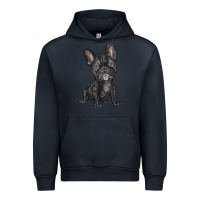 Navy french bulldog Urban Hoodie - BarkalooDesign