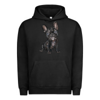 Pigment Black french bulldog Urban Hoodie - BarkalooDesign
