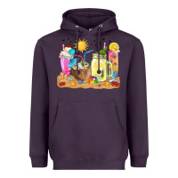 Plum summer drinks coffee cups Heavyweight Hoodie - texasbilliewilder