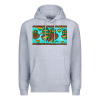 Heather Grey western hearts autism cup Premium Hoodie - Artiststas
