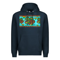 Navy western hearts autism cup Premium Hoodie - Artiststas