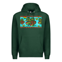 Sports Green western hearts autism cup Premium Hoodie - Artiststas