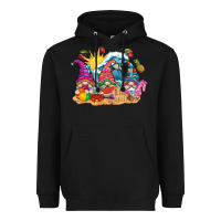 Black summer gnome tbw Heavyweight Hoodie - texasbilliewilder