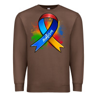 Chestnut autism ribbon Premium Sweatshirt - Zillion Design Studio