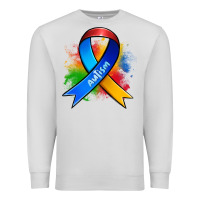 Dove Grey autism ribbon Premium Sweatshirt - Zillion Design Studio
