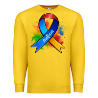 Lemon autism ribbon Premium Sweatshirt - Zillion Design Studio