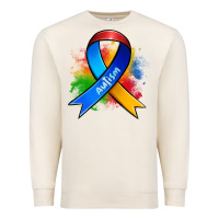 Sandshell autism ribbon Premium Sweatshirt - Zillion Design Studio