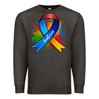 Smoke autism ribbon Premium Sweatshirt - Zillion Design Studio