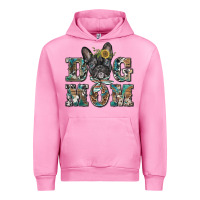 Fuchsia Pink dog mom french bulldog Urban Hoodie - BarkalooDesign