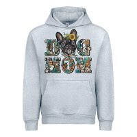 Heather Grey dog mom french bulldog Urban Hoodie - BarkalooDesign