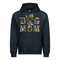 Navy dog mom french bulldog Urban Hoodie - BarkalooDesign