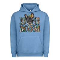 Pigment Pebble Blue dog mom french bulldog Urban Hoodie - BarkalooDesign