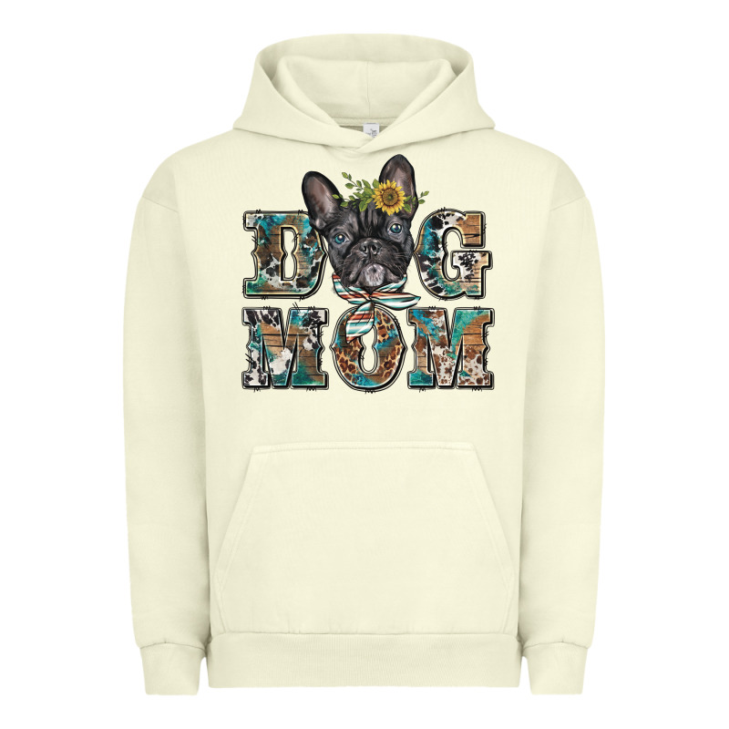 Dog Mom French Bulldog Urban Hoodie by BarkalooDesign | Teevron