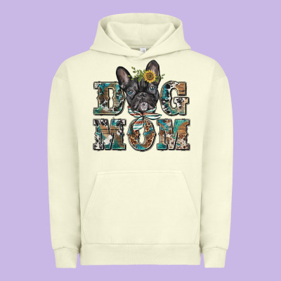 Dog Mom French Bulldog Urban Hoodie Designed By Barkaloodesign