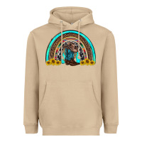 Mushroom western cowboy boots sunflowers rainbow Heavyweight Hoodie - RanaPortraitStore