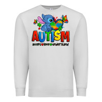 Dove Grey autism stitch accept love understand Premium Sweatshirt - Zillion Design Studio