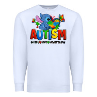 White autism stitch accept love understand Premium Sweatshirt - Zillion Design Studio